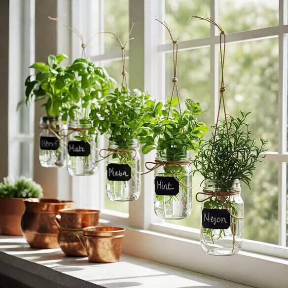 Herb Garden in the Kitchen Window